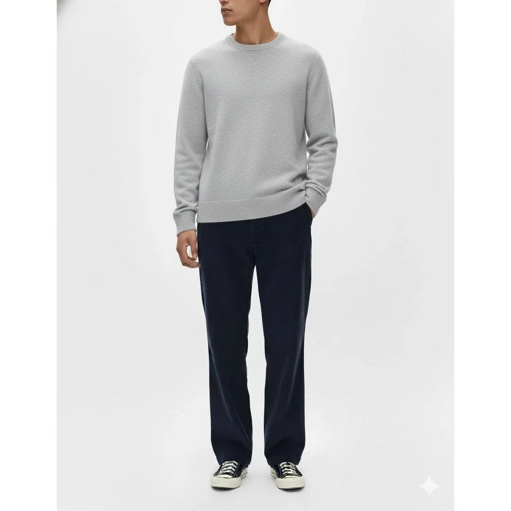 New Gap Mens Pants 33x30 Corduroy Navy 90s Loose Fit Trousers Preppy‎ Relaxed